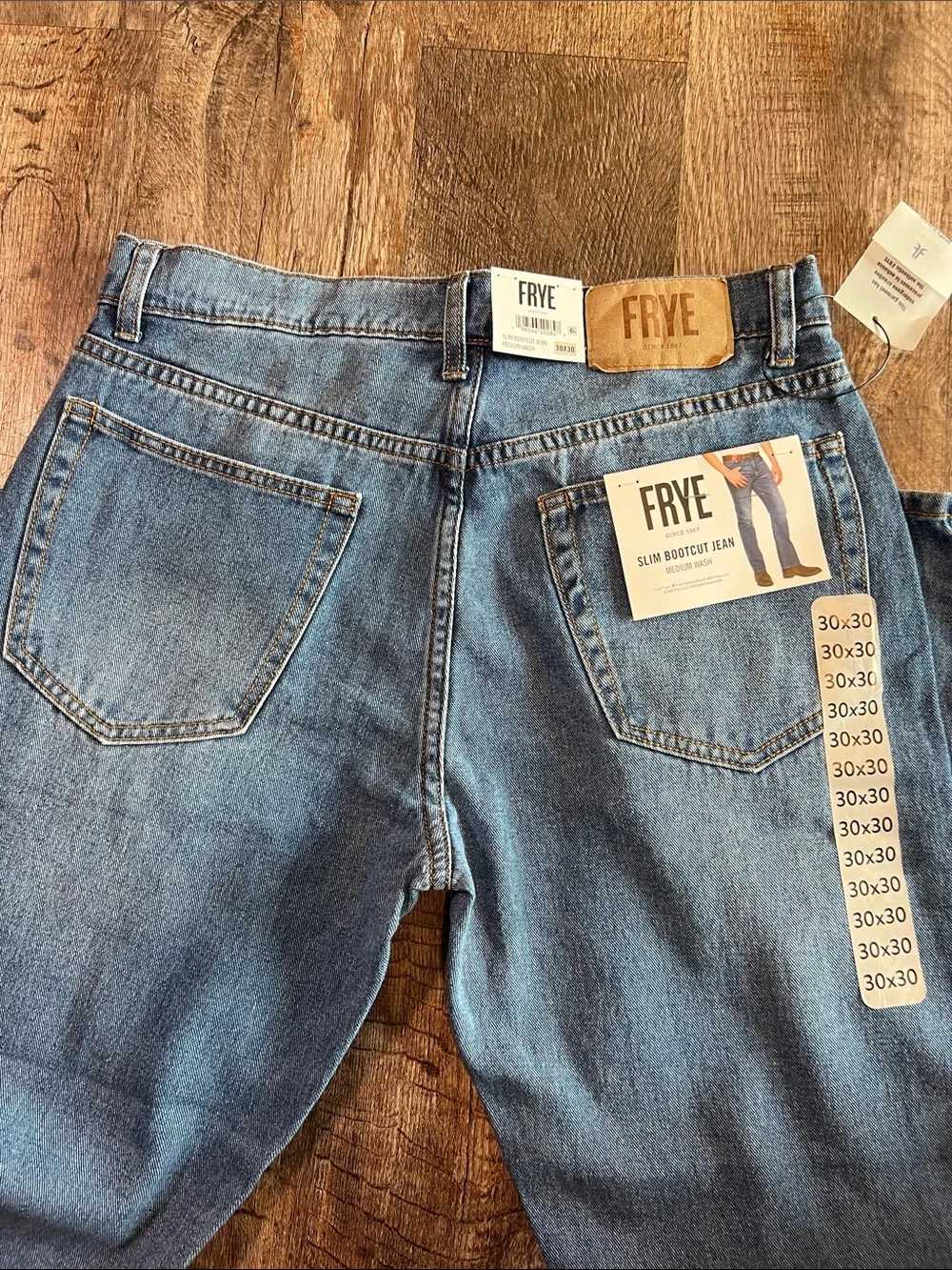 Frye Men's Faded Blue Straight-Leg Jeans
